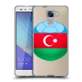 Полупрозрачный дизайнерский пластиковый чехол для Huawei Honor 7 Флаг Азербайджана