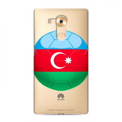 Полупрозрачный дизайнерский пластиковый чехол для Huawei Mate 8 Флаг Азербайджана