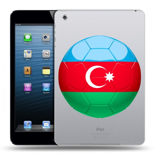 Полупрозрачный дизайнерский пластиковый чехол для Ipad Mini Флаг Азербайджана