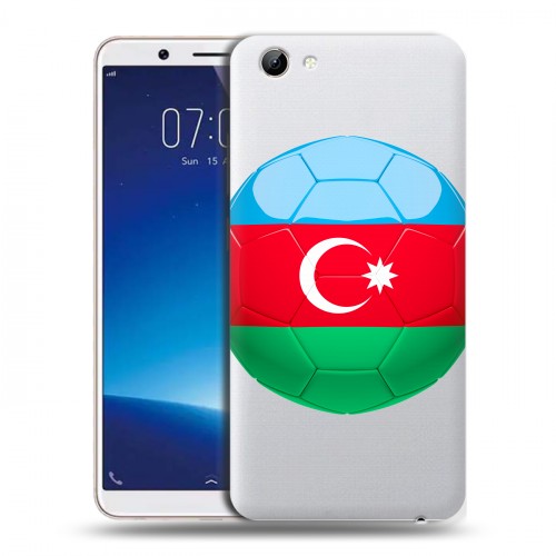 Полупрозрачный дизайнерский пластиковый чехол для Vivo Y71 Флаг Азербайджана