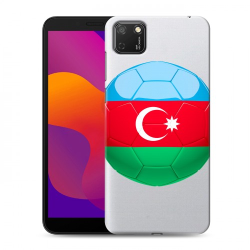 Полупрозрачный дизайнерский силиконовый чехол для Huawei Honor 9S Флаг Азербайджана