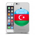 Полупрозрачный дизайнерский силиконовый чехол для Iphone 6 Plus/6s Plus Флаг Азербайджана