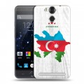 Полупрозрачный дизайнерский пластиковый чехол для Ulefone Power Флаг Азербайджана