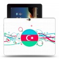 Полупрозрачный дизайнерский пластиковый чехол для Huawei MediaPad M2 10 Флаг Азербайджана