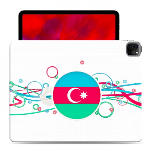 Полупрозрачный дизайнерский пластиковый чехол для Ipad Pro 12.9 (2020) Флаг Азербайджана