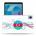 Полупрозрачный дизайнерский силиконовый чехол для Realme Pad Mini Флаг Азербайджана