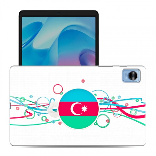 Полупрозрачный дизайнерский силиконовый чехол для Realme Pad Mini Флаг Азербайджана