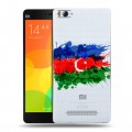 Полупрозрачный дизайнерский пластиковый чехол для Xiaomi Mi4i Флаг Азербайджана