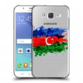 Полупрозрачный дизайнерский пластиковый чехол для Samsung Galaxy J5 Флаг Азербайджана