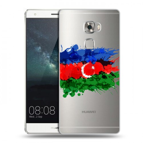 Полупрозрачный дизайнерский пластиковый чехол для Huawei Mate S Флаг Азербайджана