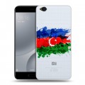 Полупрозрачный дизайнерский пластиковый чехол для Xiaomi Mi5C Флаг Азербайджана