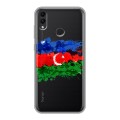 Полупрозрачный дизайнерский пластиковый чехол для Huawei Honor 8C Флаг Азербайджана