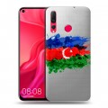 Полупрозрачный дизайнерский пластиковый чехол для Huawei Nova 4 Флаг Азербайджана