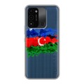 Полупрозрачный дизайнерский пластиковый чехол для Tecno Spark Go 2022 Флаг Азербайджана