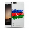 Полупрозрачный дизайнерский пластиковый чехол для Huawei Honor 6 Plus Флаг Азербайджана