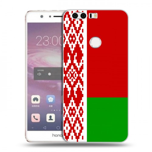Дизайнерский пластиковый чехол для Huawei Honor 8 Флаг Белоруссии