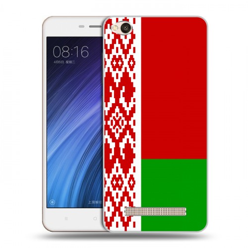 Дизайнерский силиконовый чехол для Xiaomi RedMi 4A Флаг Белоруссии