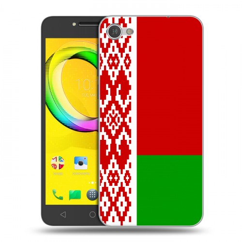 Дизайнерский силиконовый чехол для Alcatel A5 LED Флаг Белоруссии