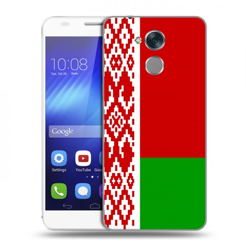 Дизайнерский пластиковый чехол для Huawei Honor 6C Флаг Белоруссии