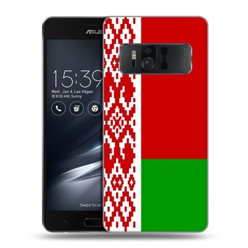 Дизайнерский силиконовый чехол для ASUS ZenFone AR Флаг Белоруссии