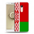 Дизайнерский пластиковый чехол для Alcatel 3 Флаг Белоруссии