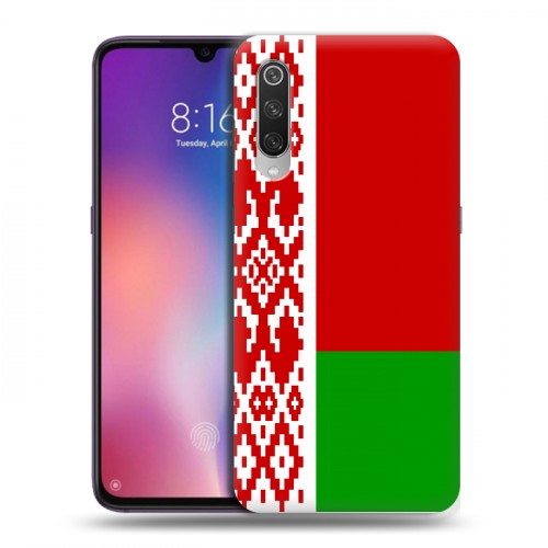 Дизайнерский силиконовый с усиленными углами чехол для Xiaomi Mi9 Флаг Белоруссии