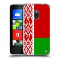 Дизайнерский пластиковый чехол для Nokia Lumia 620 Флаг Белоруссии