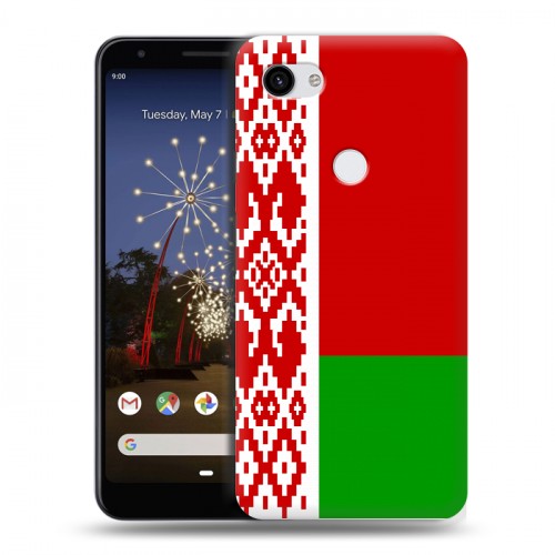 Дизайнерский пластиковый чехол для Google Pixel 3a XL Флаг Белоруссии