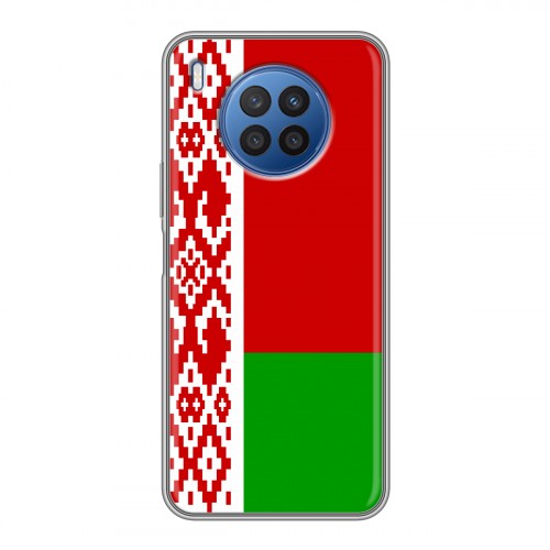 Дизайнерский пластиковый чехол для Huawei Nova 8i Флаг Белоруссии