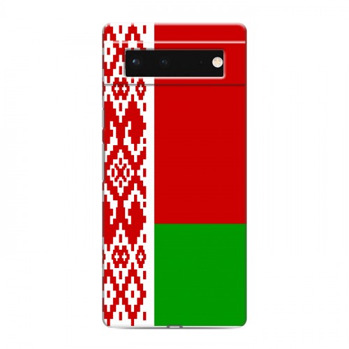 Дизайнерский силиконовый чехол для Google Pixel 6 Флаг Белоруссии