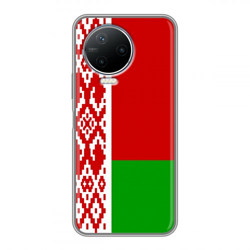 Дизайнерский силиконовый чехол для Infinix Note 12 Pro Флаг Белоруссии