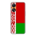 Дизайнерский пластиковый чехол для OPPO Reno8 T Флаг Белоруссии