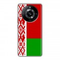 Дизайнерский силиконовый с усиленными углами чехол для Realme 11 Pro Флаг Белоруссии