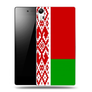 Дизайнерский силиконовый чехол для Lenovo Vibe Shot Флаг Белоруссии (на заказ)