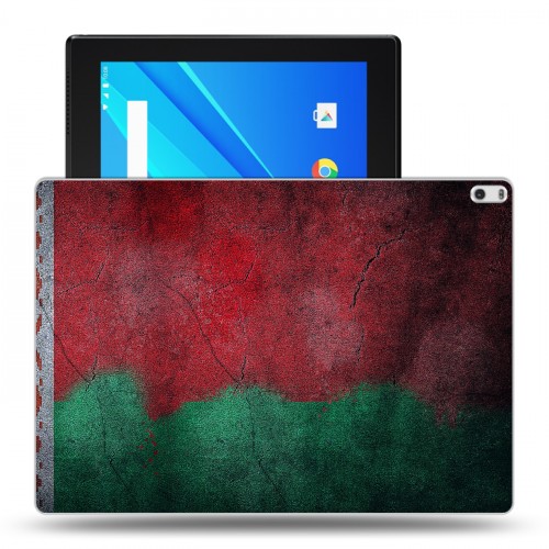 Дизайнерский силиконовый чехол для Lenovo Tab 4 10 Plus Флаг Белоруссии