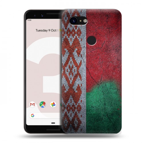 Дизайнерский пластиковый чехол для Google Pixel 3 Флаг Белоруссии