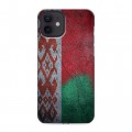 Дизайнерский силиконовый чехол для Iphone 12 Флаг Белоруссии