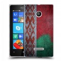 Дизайнерский пластиковый чехол для Microsoft Lumia 435 Флаг Белоруссии