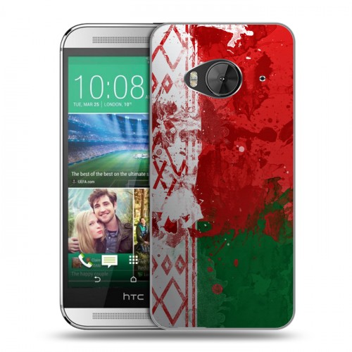 Дизайнерский силиконовый чехол для HTC One ME Флаг Белоруссии