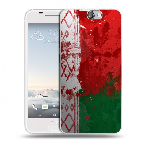 Дизайнерский пластиковый чехол для HTC One A9 Флаг Белоруссии
