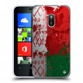 Дизайнерский пластиковый чехол для Nokia Lumia 620 Флаг Белоруссии