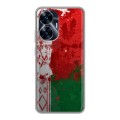 Дизайнерский силиконовый с усиленными углами чехол для Realme C55 Флаг Белоруссии