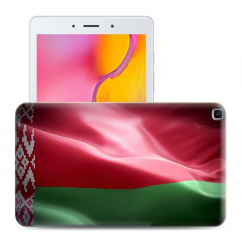 Дизайнерский силиконовый чехол для Samsung Galaxy Tab A 8.0 (2019) Флаг Белоруссии