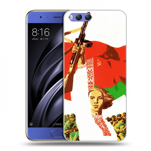 Дизайнерский пластиковый чехол для Xiaomi Mi6 Флаг Белоруссии