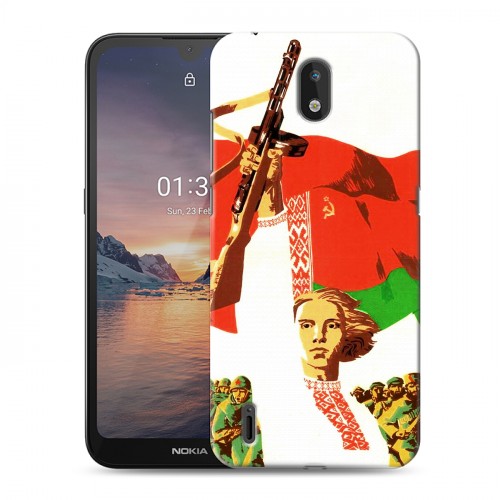 Дизайнерский силиконовый чехол для Nokia 1.3 Флаг Белоруссии