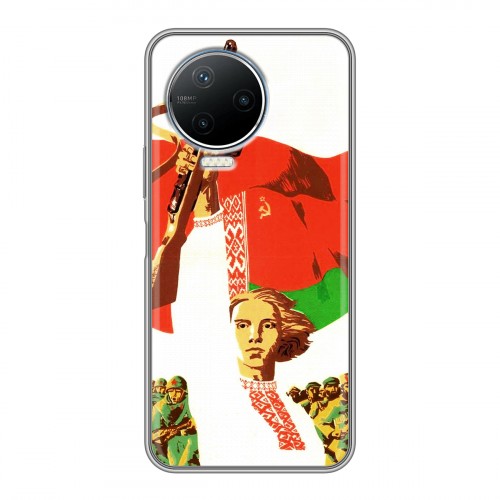 Дизайнерский силиконовый чехол для Infinix Note 12 Pro Флаг Белоруссии