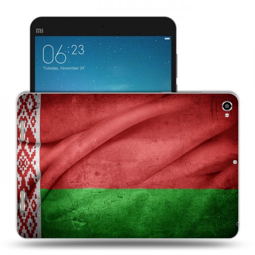 Дизайнерский силиконовый чехол для Xiaomi Mi Pad 2 Флаг Белоруссии