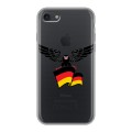 Полупрозрачный дизайнерский силиконовый чехол для Iphone 7 Флаг Германии