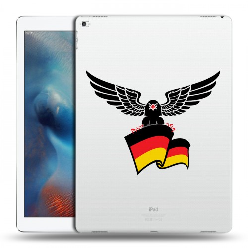 Полупрозрачный дизайнерский пластиковый чехол для Ipad Pro Флаг Германии