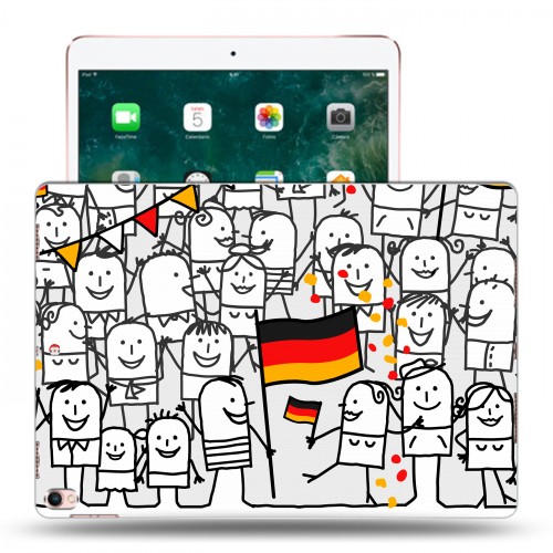 Дизайнерский силиконовый чехол для Ipad Pro 10.5 Флаг Германии